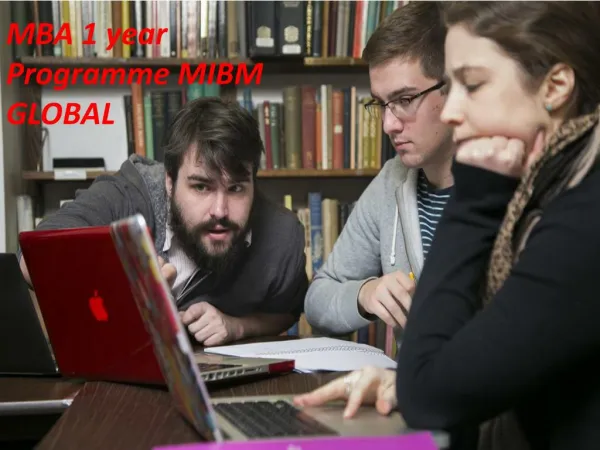 mba 1 year programme mibm global