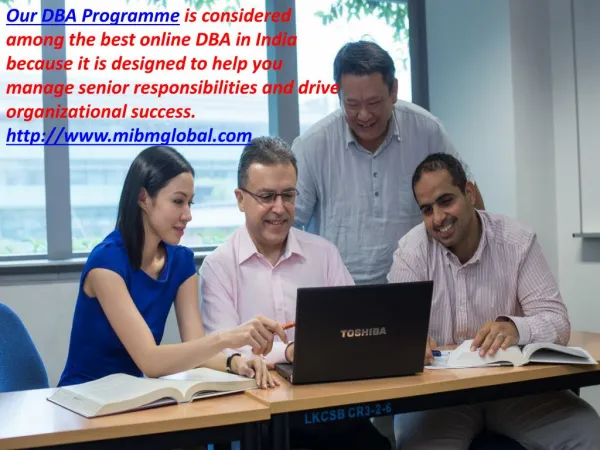 our dba programme is considered among the best