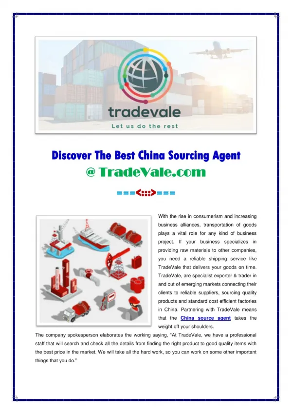 The Best China Sourcing Agent