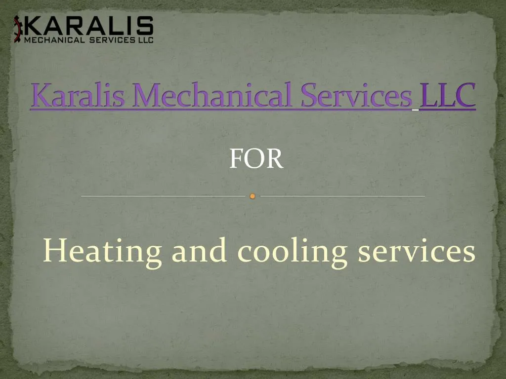 karalis mechanical services llc