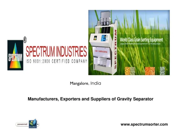 Gravity Separator Manufacturers in India