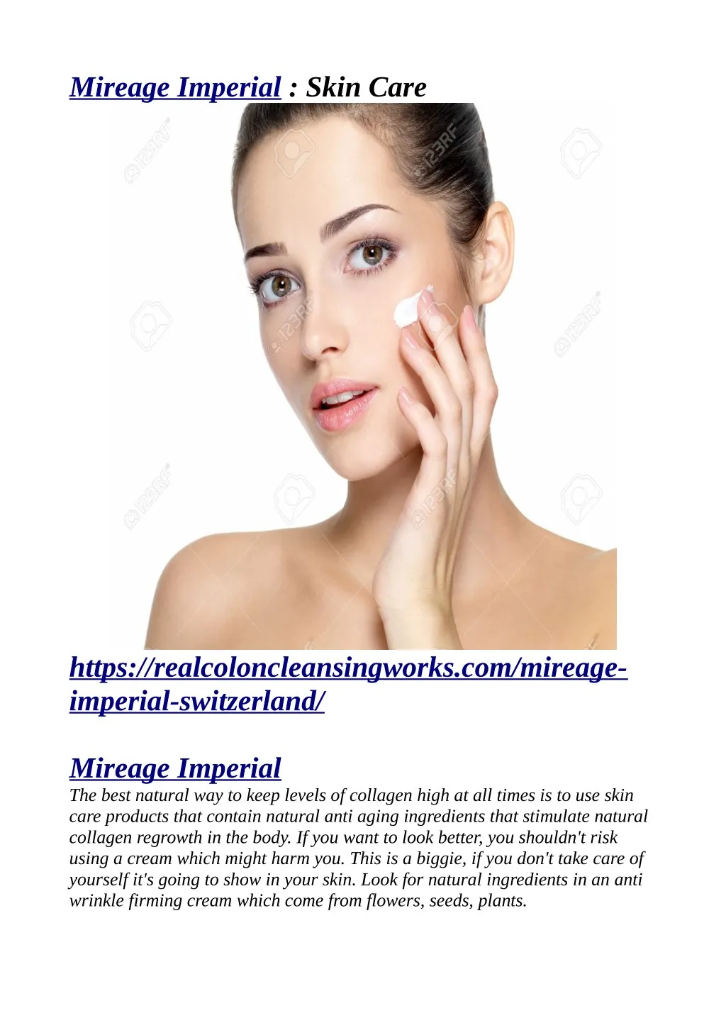 mireage imperial skin care