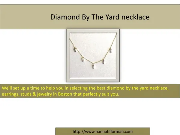Diamond By The Yard necklace