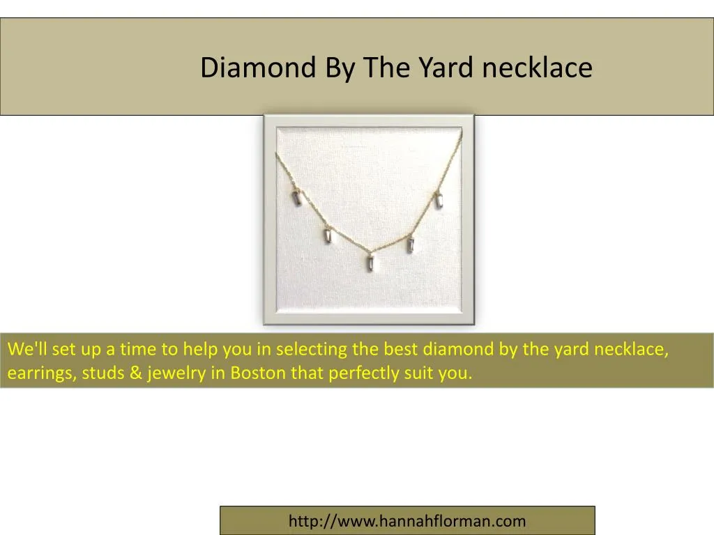 diamond by the yard necklace