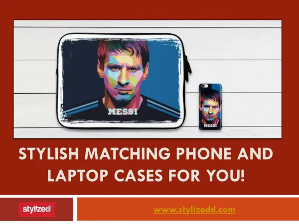Matching phone and laptop cases