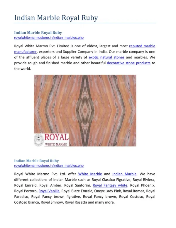 indian marble royal ruby