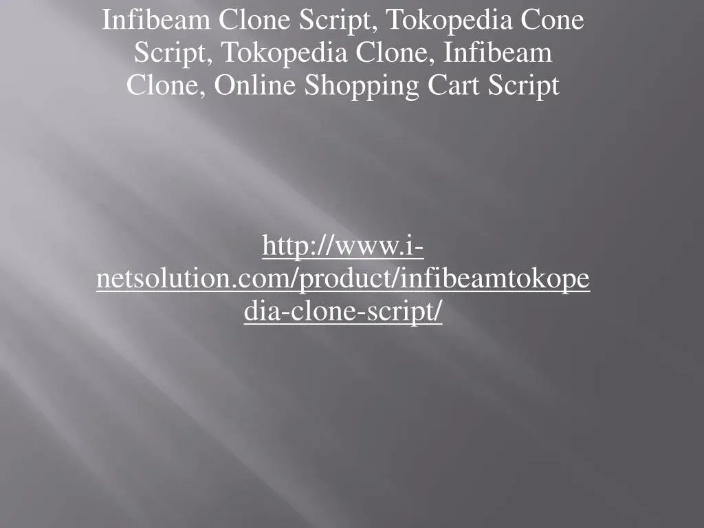 infibeam clone script tokopedia cone script