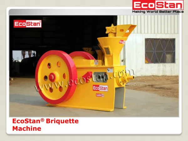Best Briquetting Machine Manufacturer - EcoStan