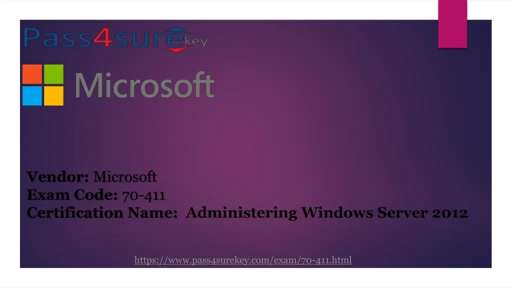 vendor microsoft exam code 70 411 certification