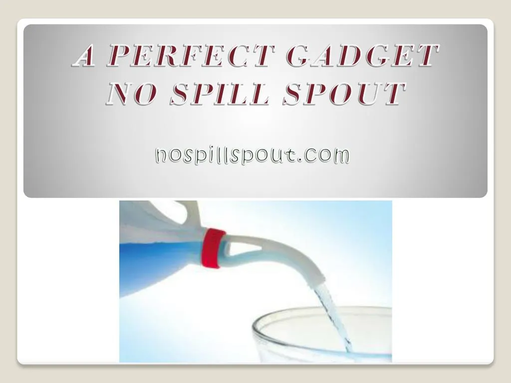 a perfect gadget no spill spout