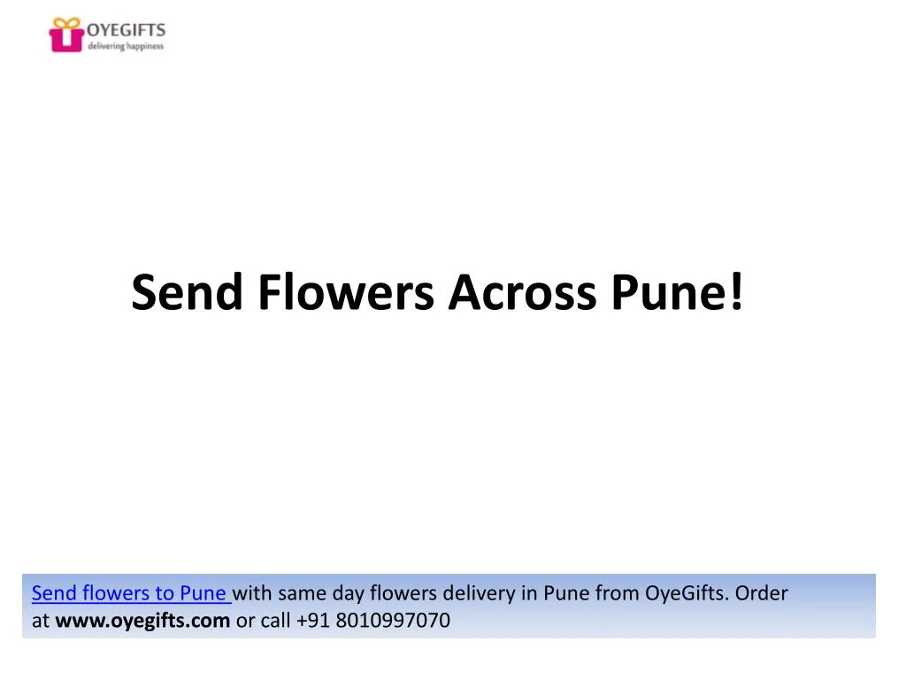 send flowers across pune