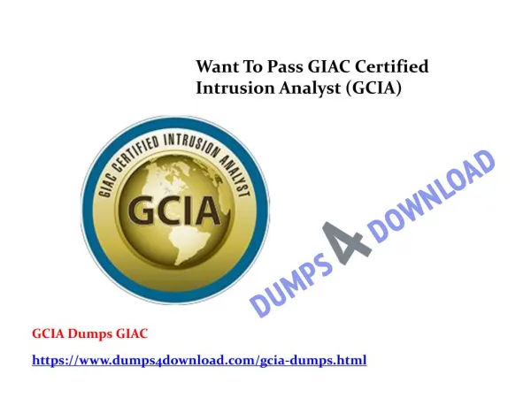 GIAC GCIA Exam Dumps Practice Questions - GCIA Dumps Questions