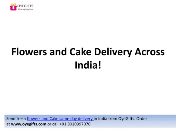 Flowers And Cake Delivery