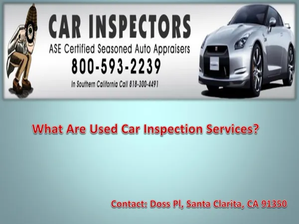 Used Car Mechanic Inspection
