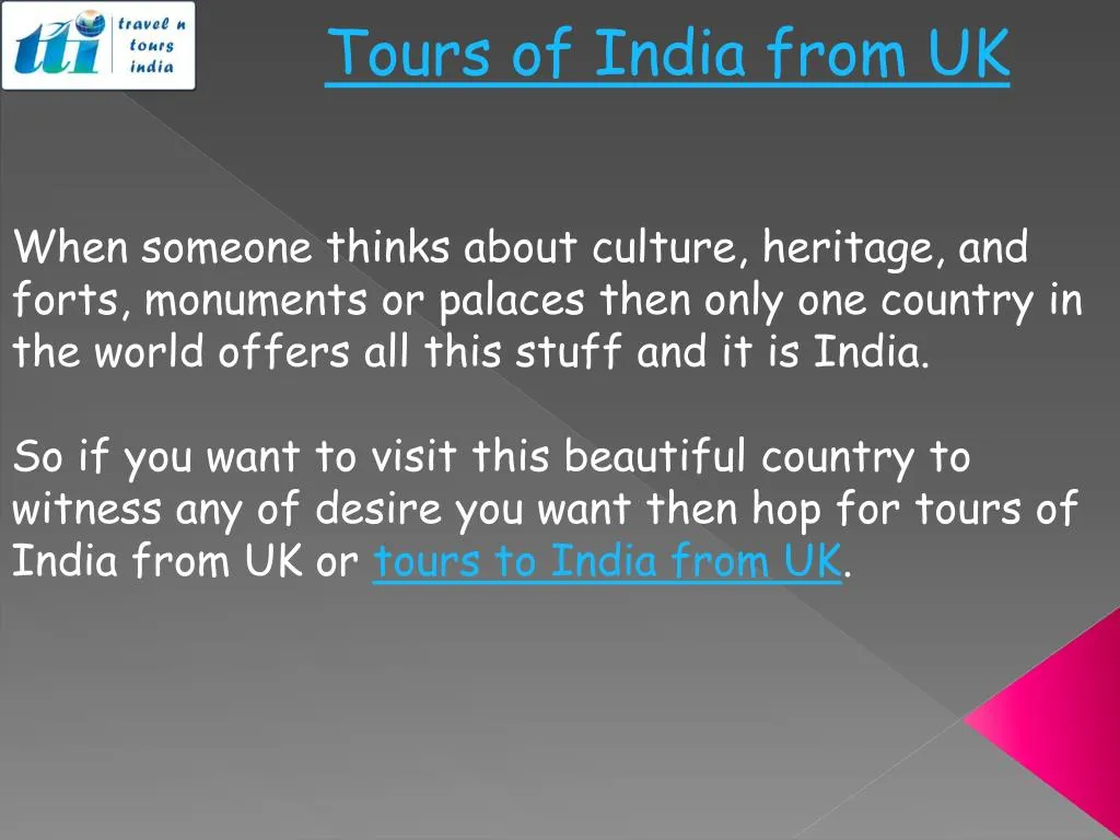 tours of india from uk