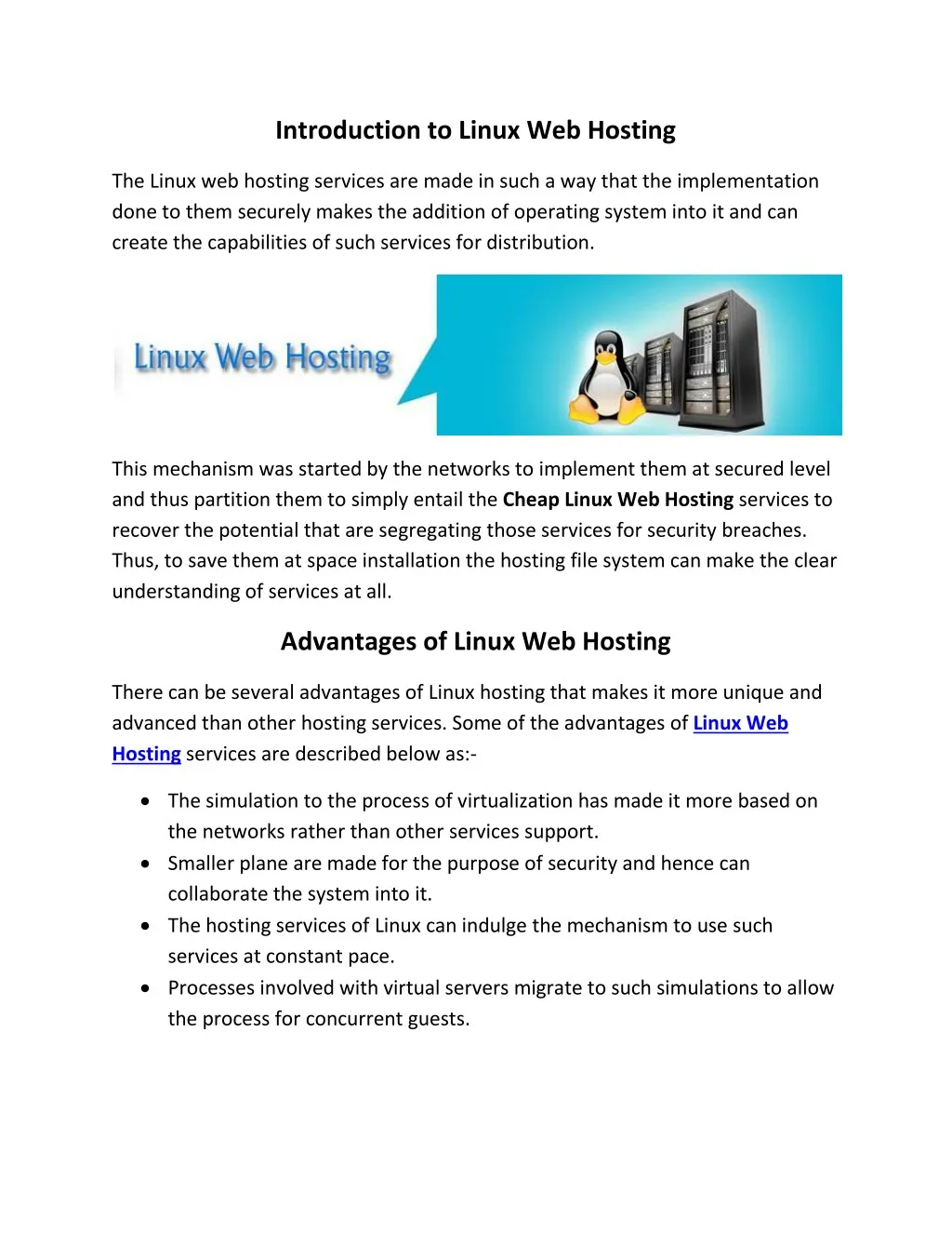 introduction to linux web hosting