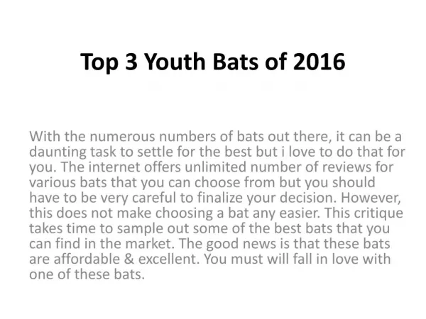 The Best Drop 5 Baseball Bat
