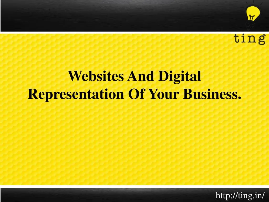 websites and digital representation of your business