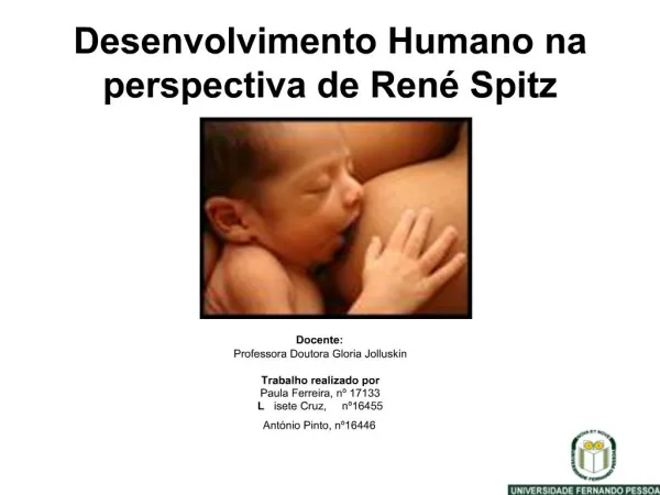 Desenvolvimento Humano na perspectiva de Ren Spitz