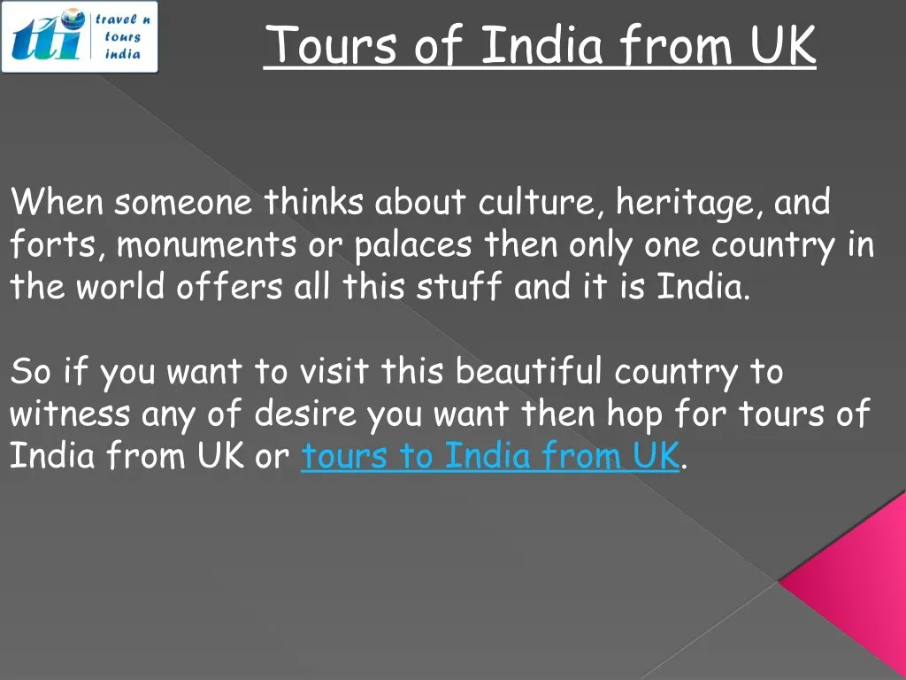 tours of india from uk