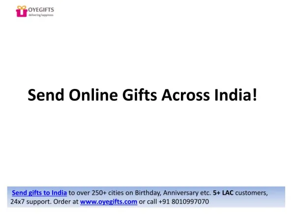 Send Gifts To India