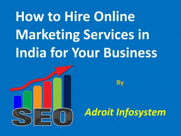 Choose The Best Online Marketing Services in India