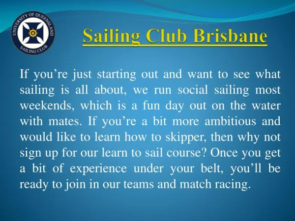Learn Sailing Basics Brisbane | Queensland Sailing Club