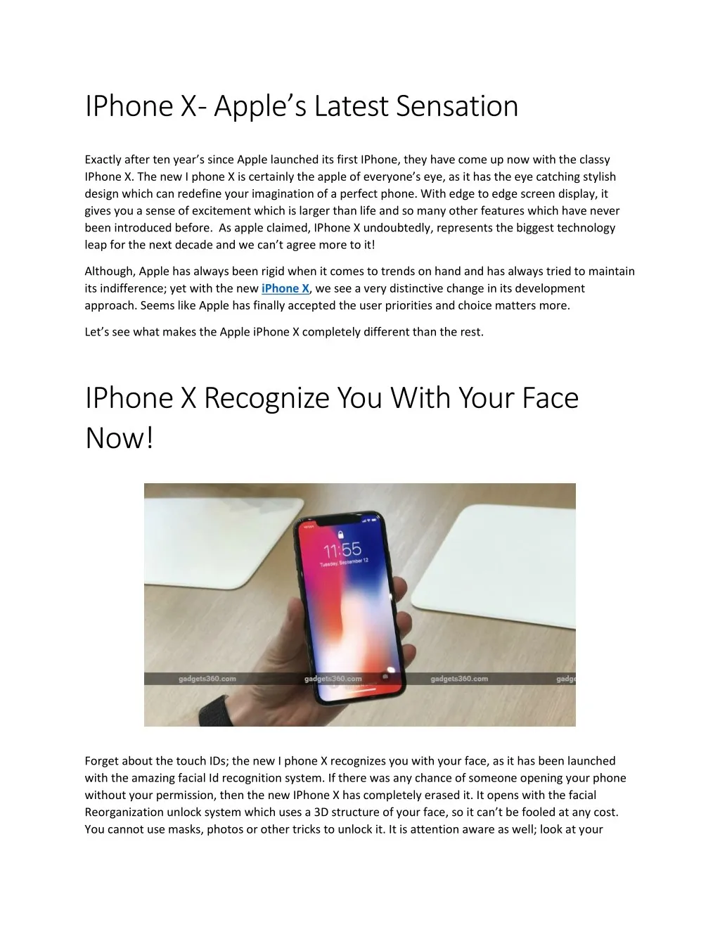 iphone x apple s latest sensation