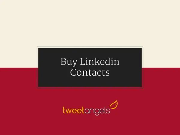 Buy Linkedin Contacts - Tweetangels