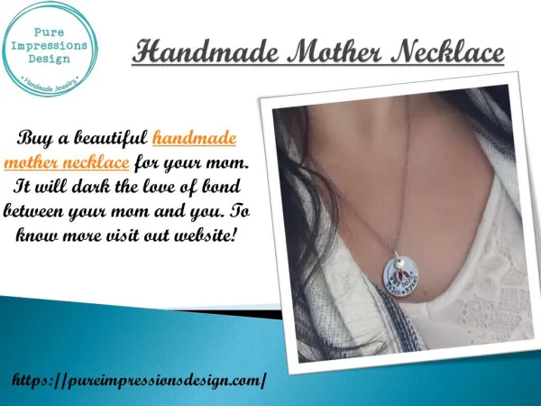 Handmade Mother Necklace