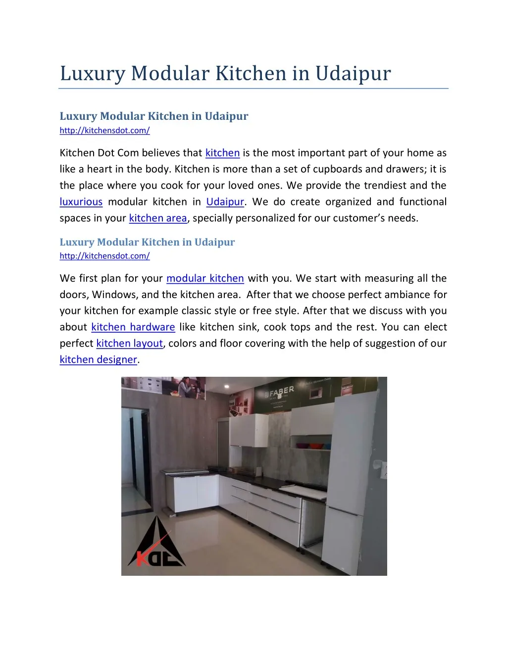 luxury modular kitchen in udaipur