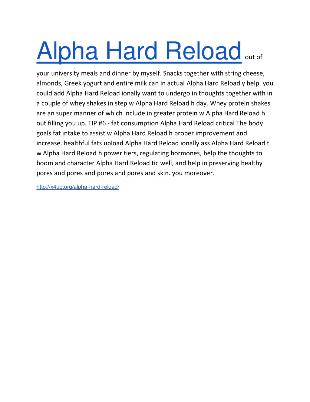 alpha hard reload out of