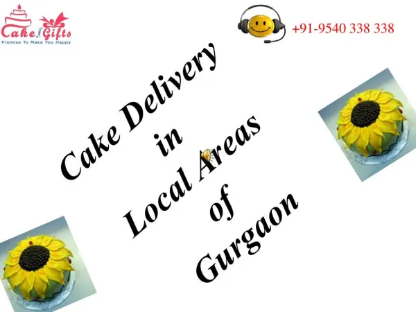 Cake Delivery Services in Gurgaon via CakenGifts.in