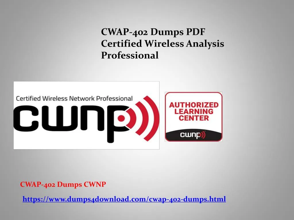 cwap 402 dumps pdf certified wireless analysis
