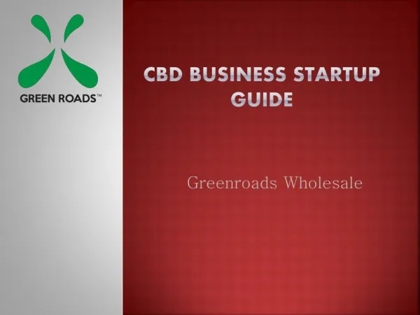 CBD Bussiness Startup Guide