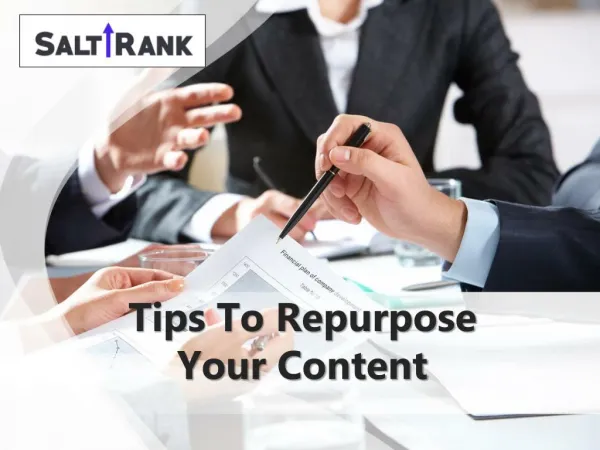 Tips to Re purpose Content