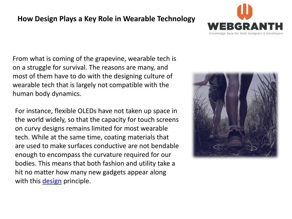 how design plays a key role in wearable technology