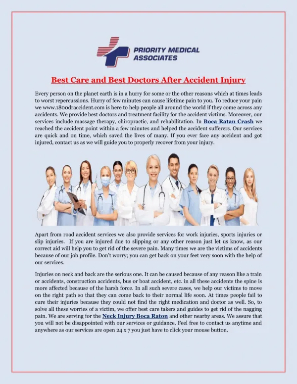 Boca Raton Crash - Priority Medical Associates