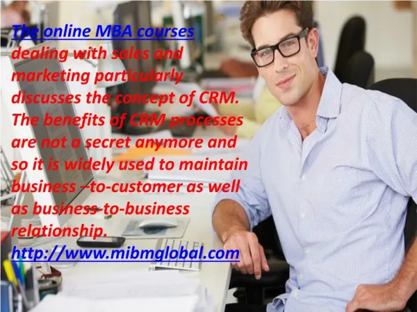 the online mba courses dealing with sales
