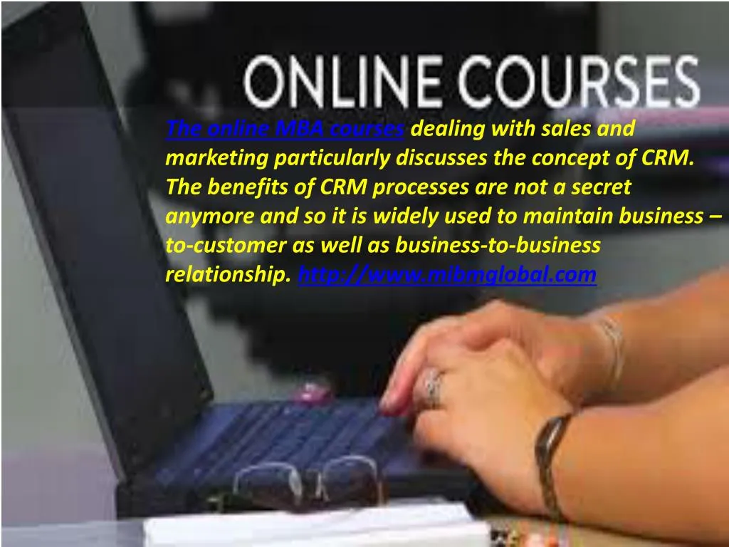 the online mba courses dealing with sales