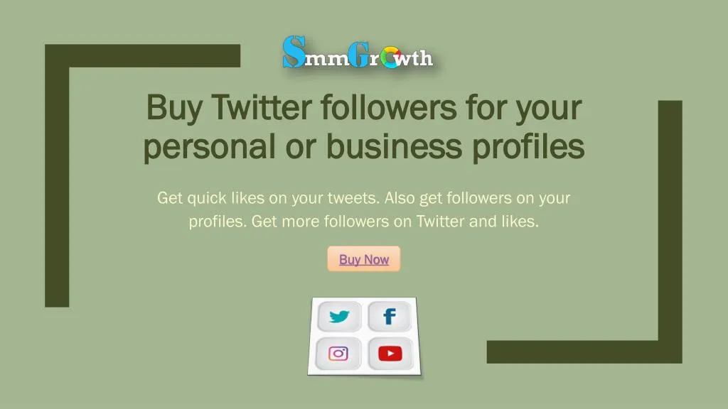 buy twitter followers for your personal or business profiles
