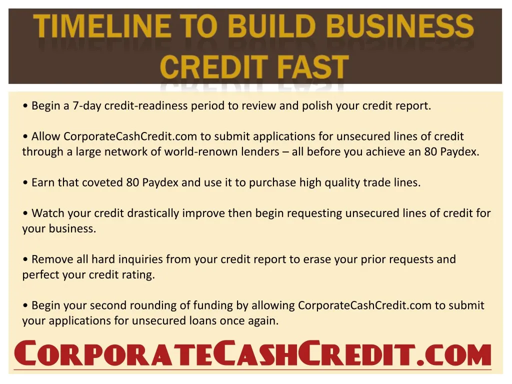 begin a 7 day credit readiness period to review