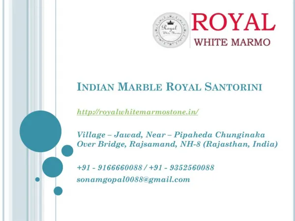 Indian Marble Royal Santorini