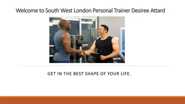 Get the best personal trainer in London