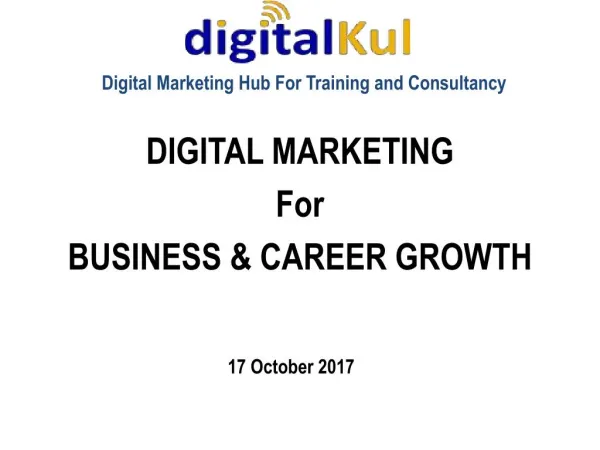 Digital Marketing Career&Growth