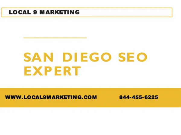 San Diego SEO Expert | Local 9 Marketing