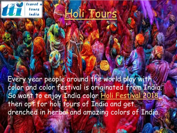 Holi Tours
