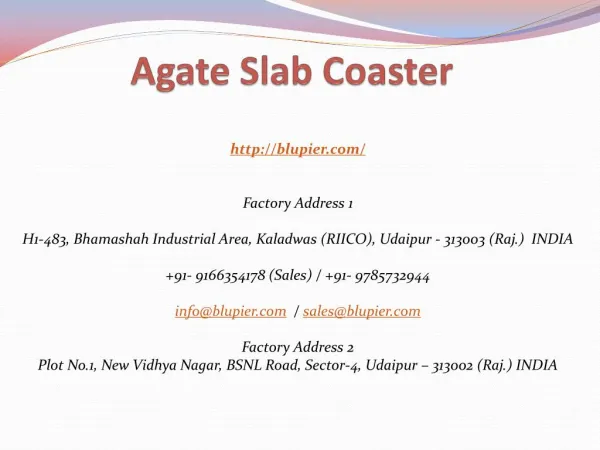 Agate Slab Coaster