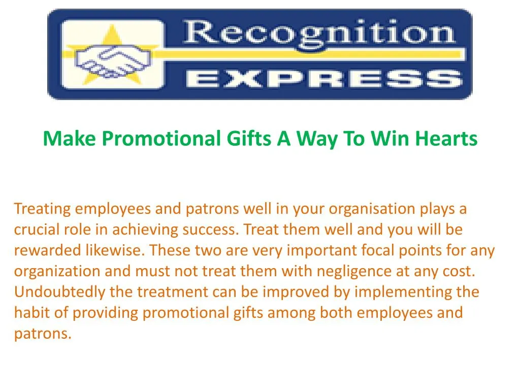 make promotional gifts a way to win hearts