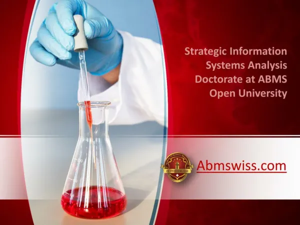 Strategic Information Systems Analysis Doctorate at ABMS Open University